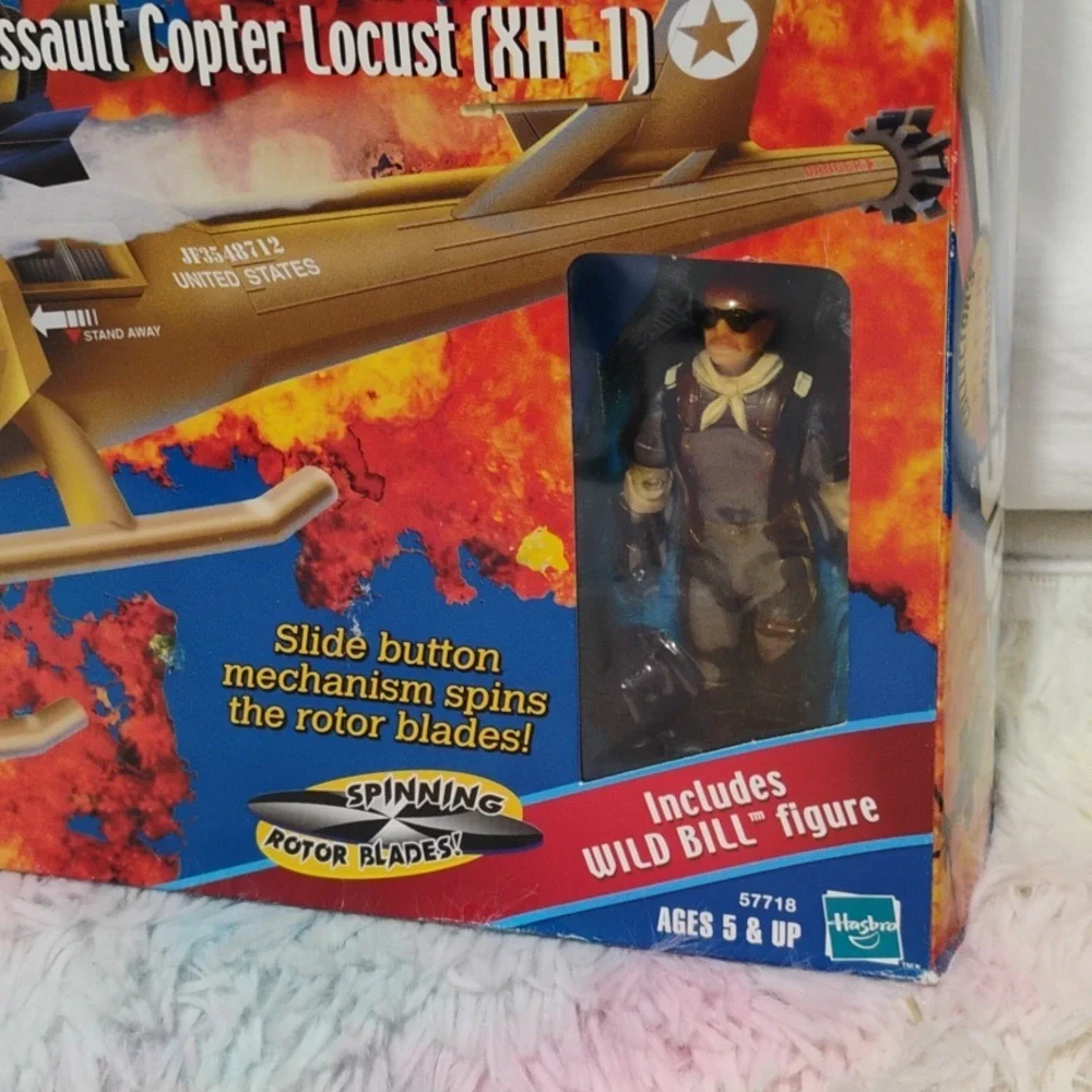 (#A1) NIB G.I. Joe Vtg 2000 Assault Copter Locust Complete/ Wild Bill Figure
